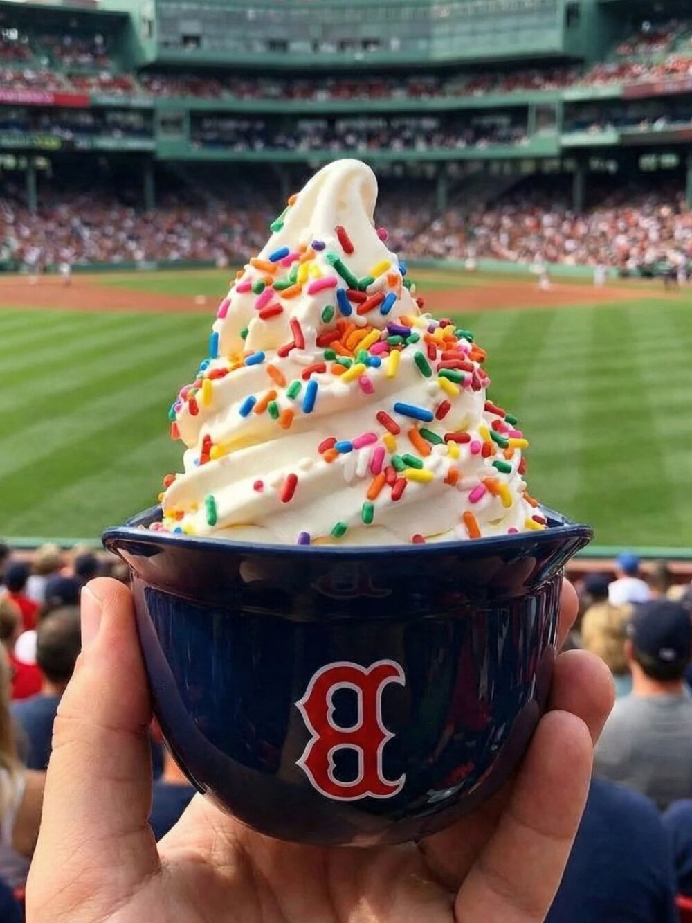 Boston Red Sox Mini Baseball Helmet 8oz Ice Cream Sundae Cup